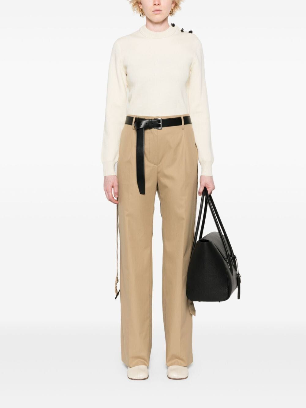 Prada Women Cotton Twill Pants PRADA