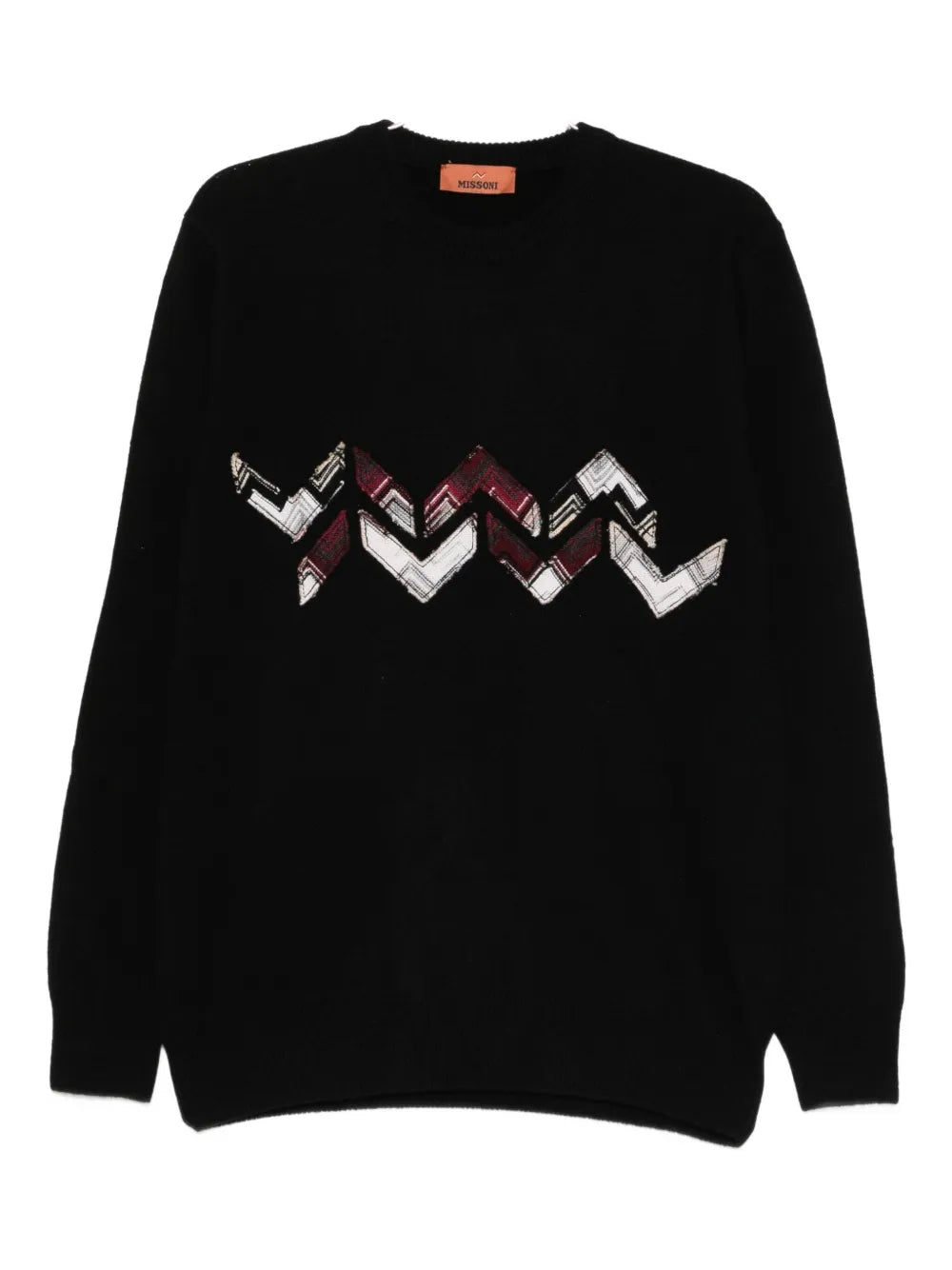 Missoni Men Wool Sweater With Zigzag Detail MISSONI