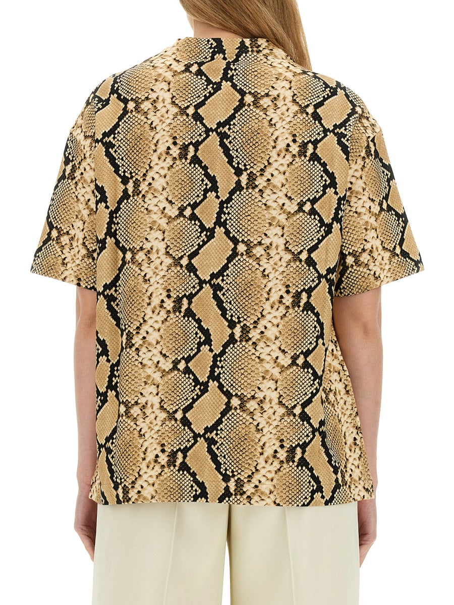 Jil Sander Women T-Shirt With Animal Pattern JIL SANDER