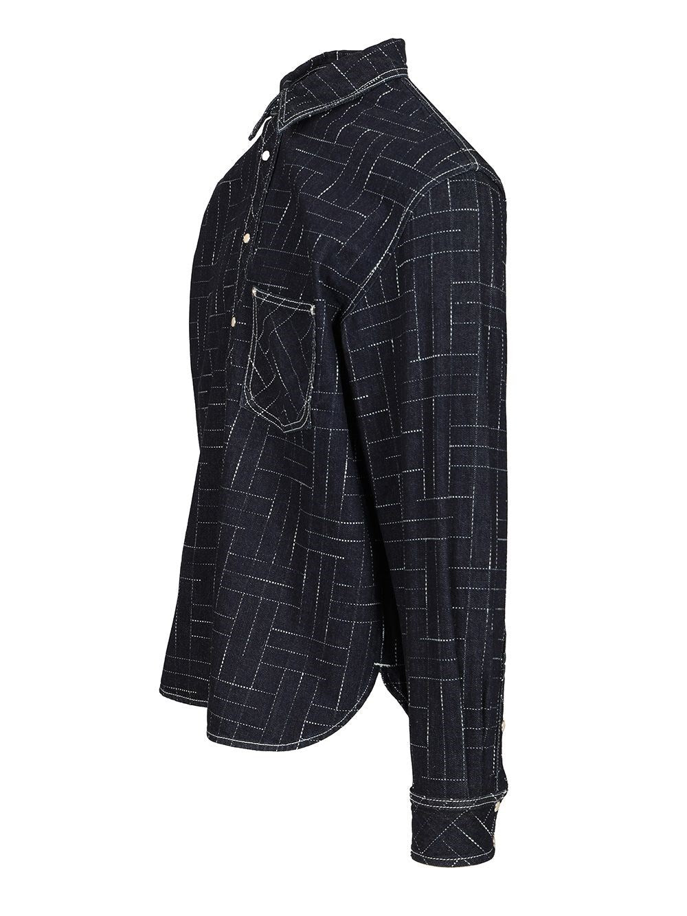 Kenzo Men Casual "Weave" Shirt KENZO