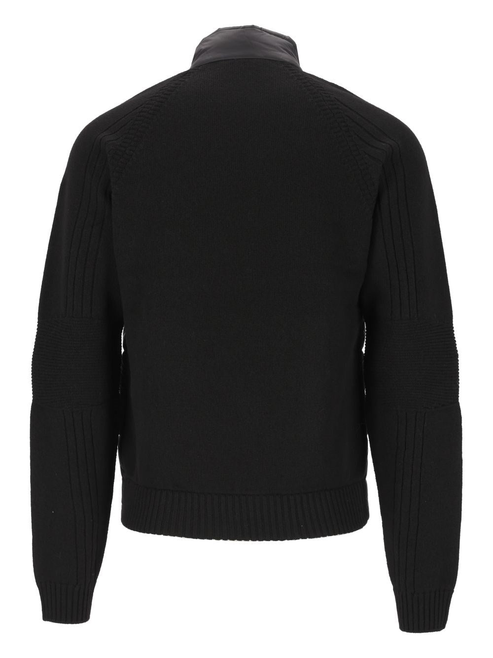 Moncler Grenoble Men Wool-Blend Zip-Up Padded Cardigan MONCLER GRENOBLE