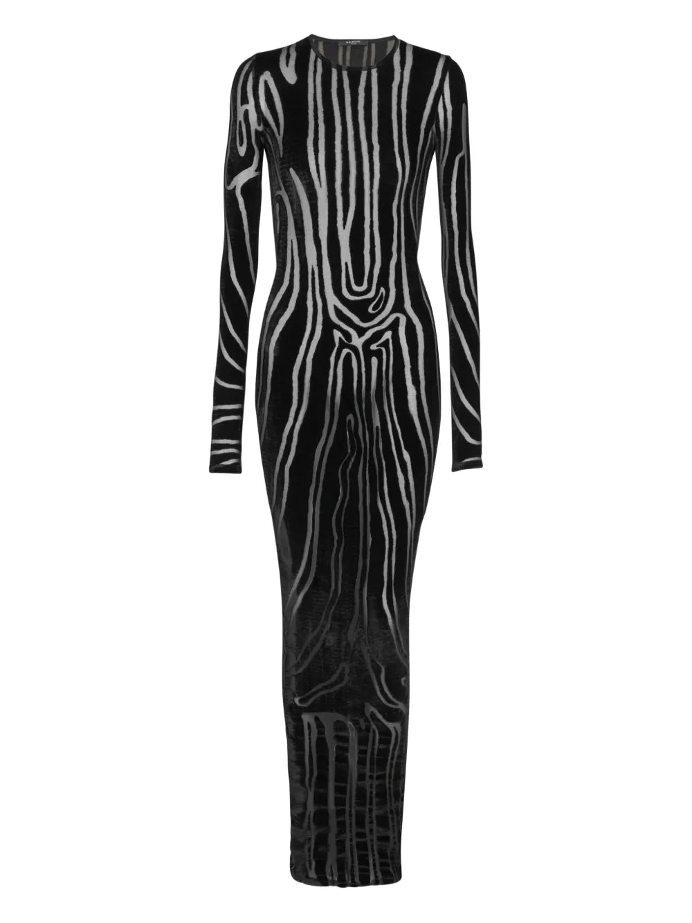 Balmain Women Zebra Print Midi Dress BALMAIN