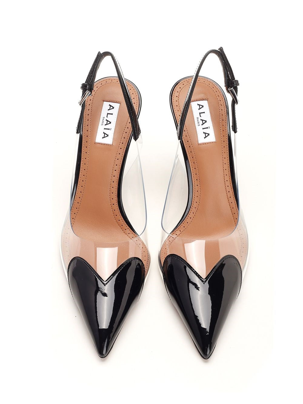 Alaïa Women Le Cœur Patent Leather Slingback ALAIA