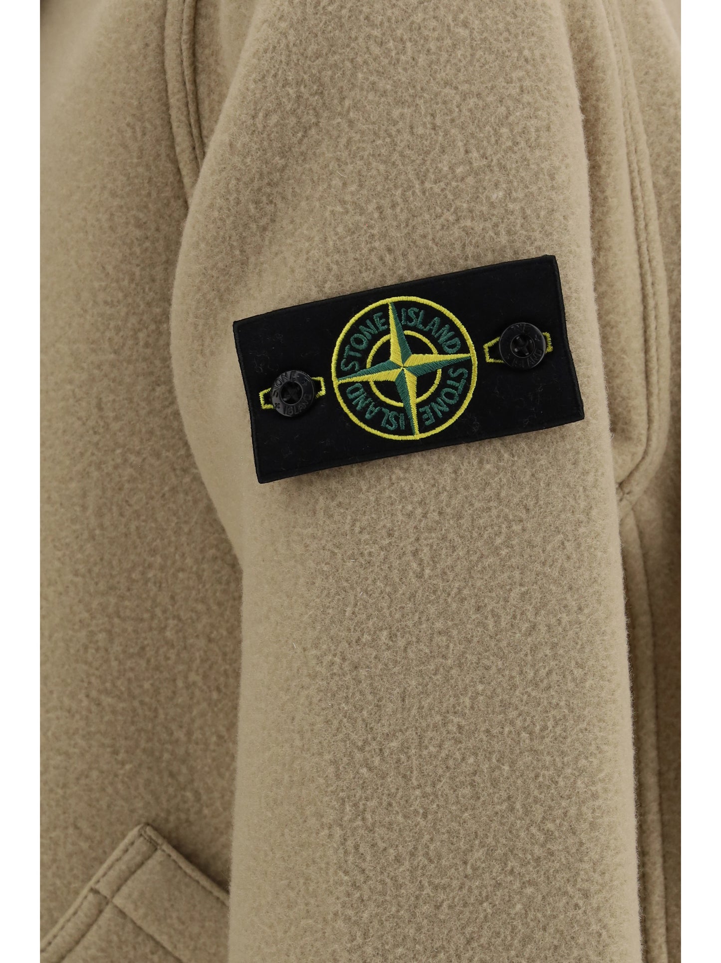 Stone Island Men Wool And Cashmere Jacket With Wooden Buttons STONE ISLAND