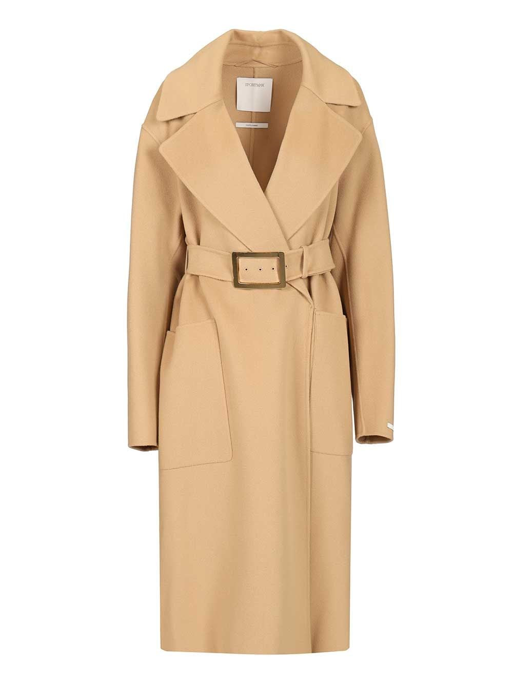 Sportmax Women Pure Wool Dressing Gown Coat SPORTMAX
