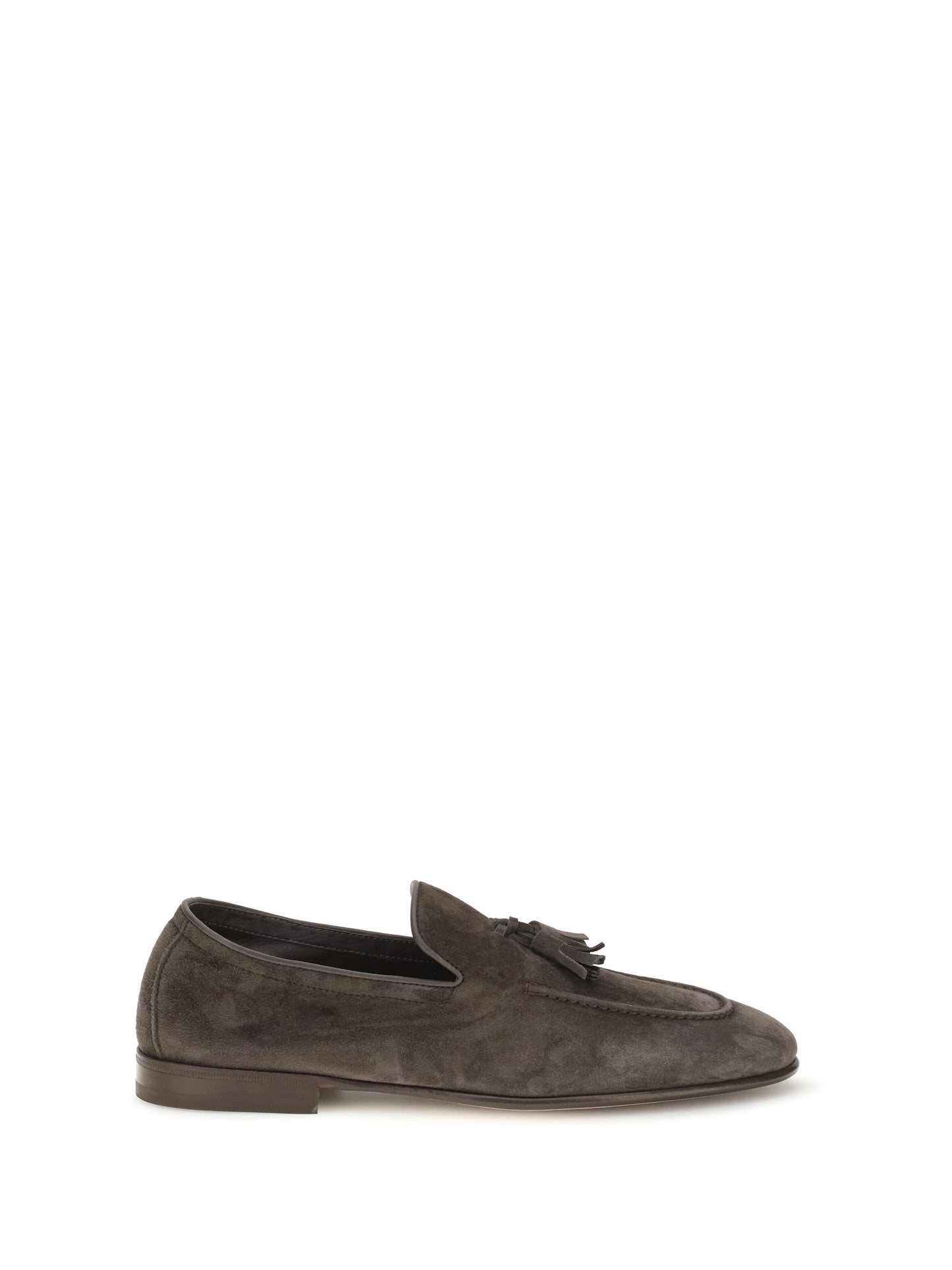 Brunello Cucinelli Men Soft Tassel Loafers In Suede Leather BRUNELLO CUCINELLI