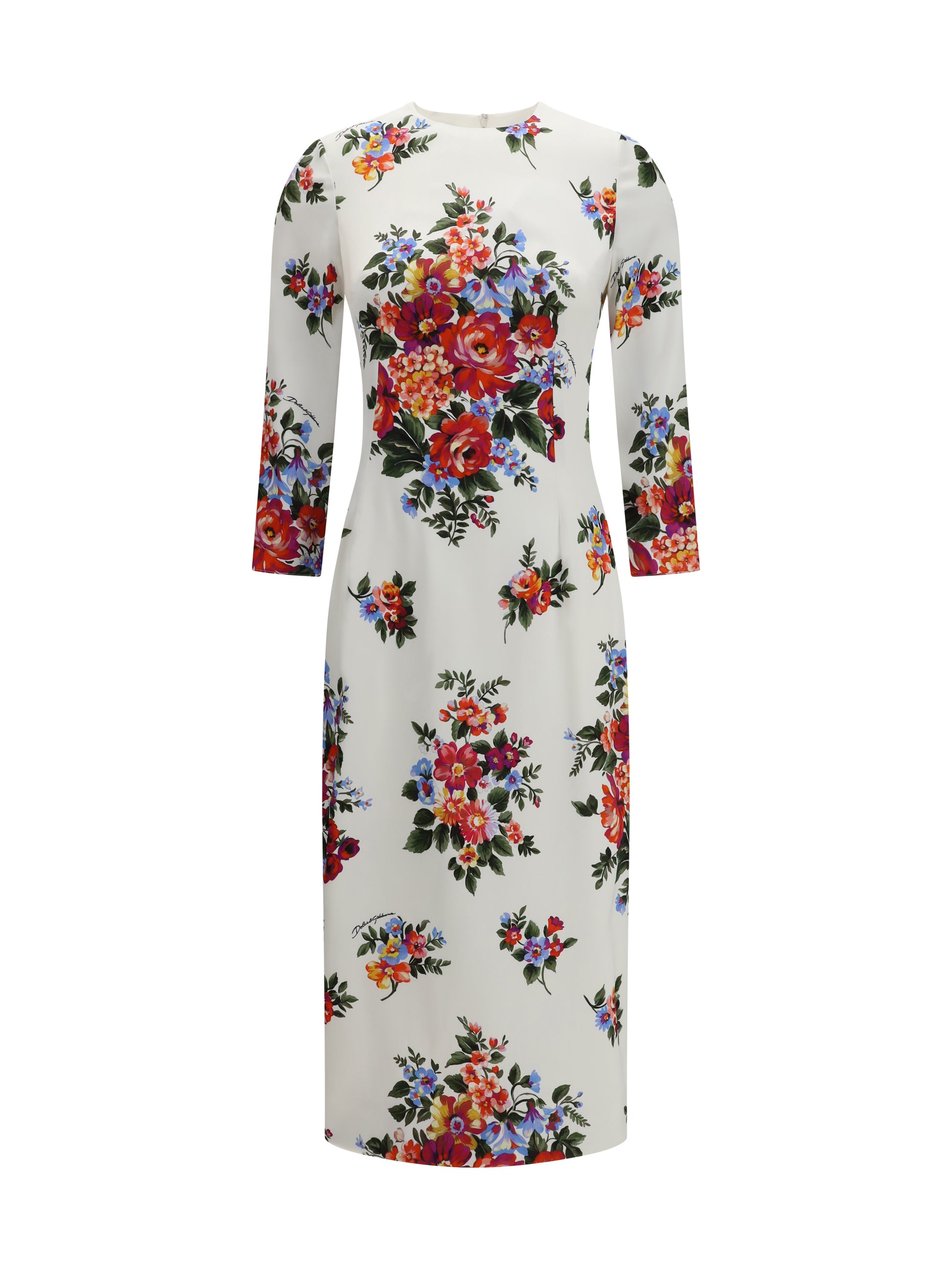 Dolce & Gabbana Women Floral Print Stretch Viscose Dress DOLCE & GABBANA