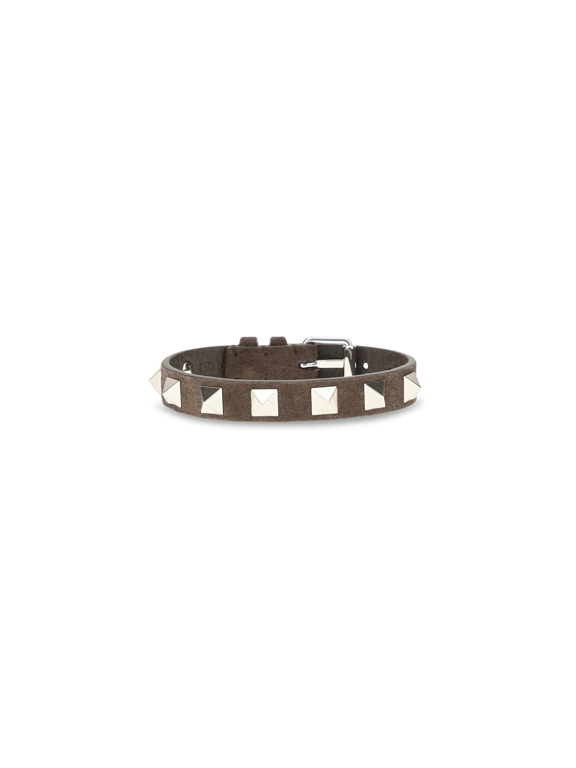 Valentino Garavani Men Rockstud Leather Bracelet VALENTINO GARAVANI
