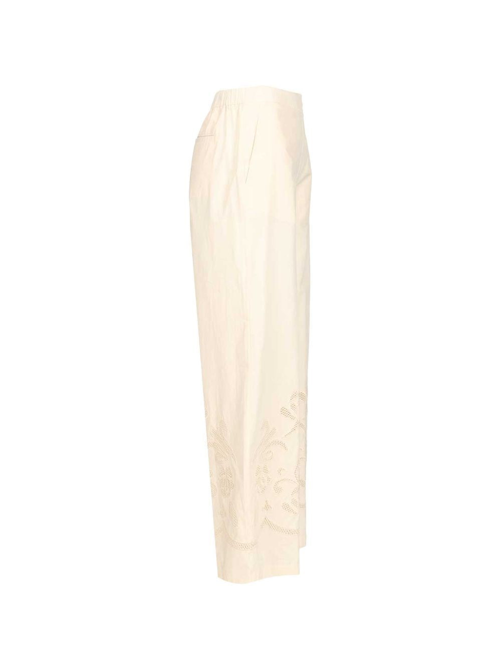 Forte_Forte Women "Lunamaris" Embroidery Co Popline Cropped Pants FORTE FORTE