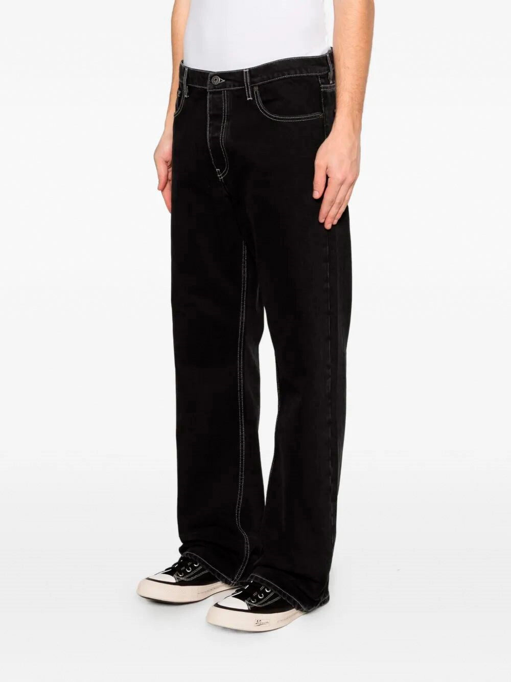 Off White Men `Half Arrow` Slim Relax Jeans OFF-WHITE