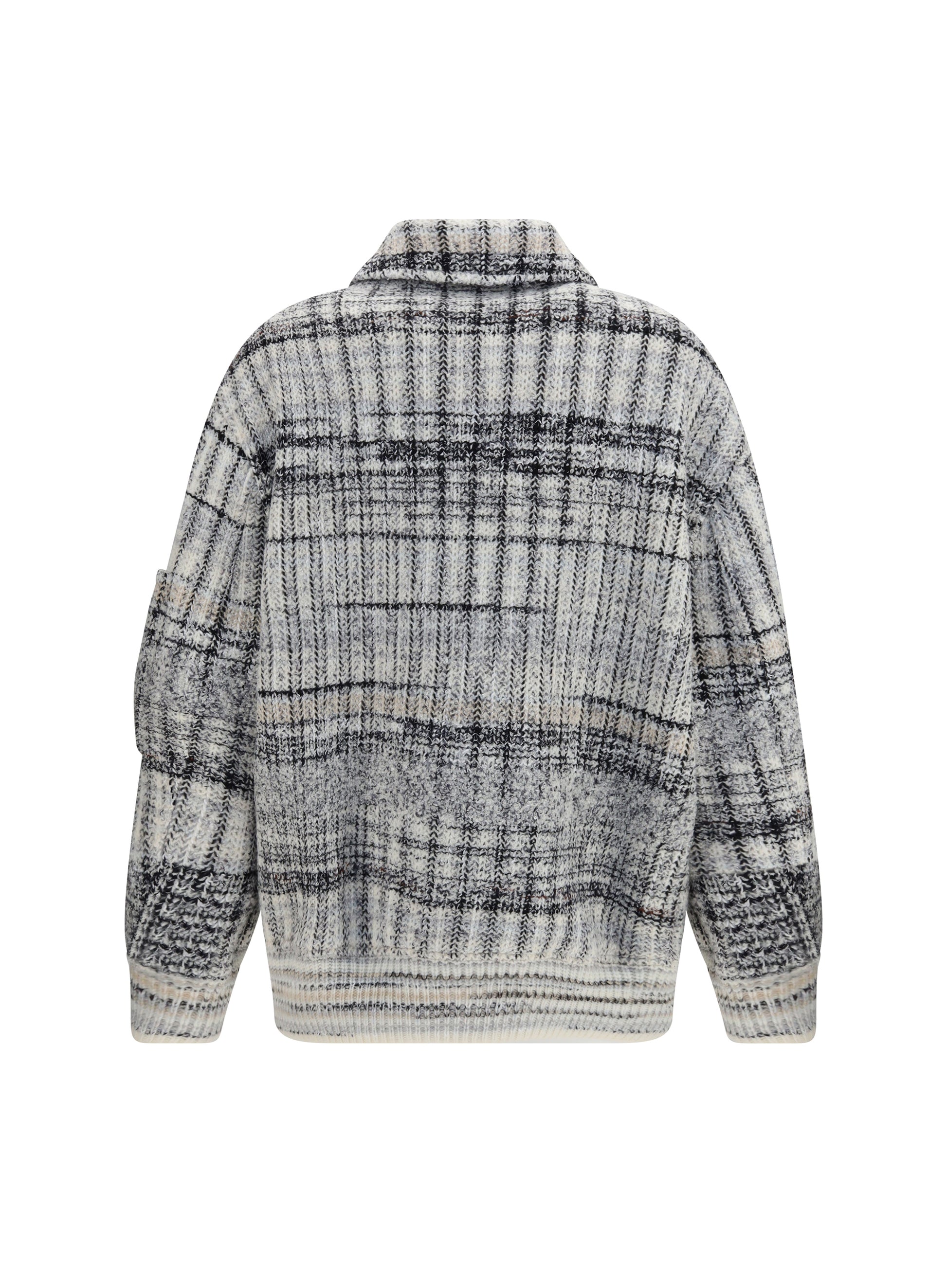 Missoni Women Oversized Check Wool-Blend Bomber Jacket MISSONI