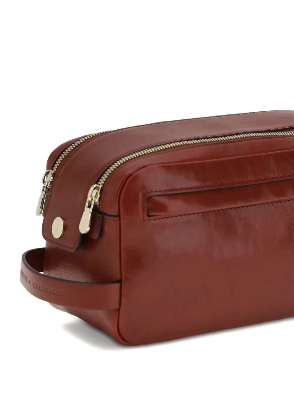 Brunello Cucinelli Men Leather Toiletry Bag BRUNELLO CUCINELLI
