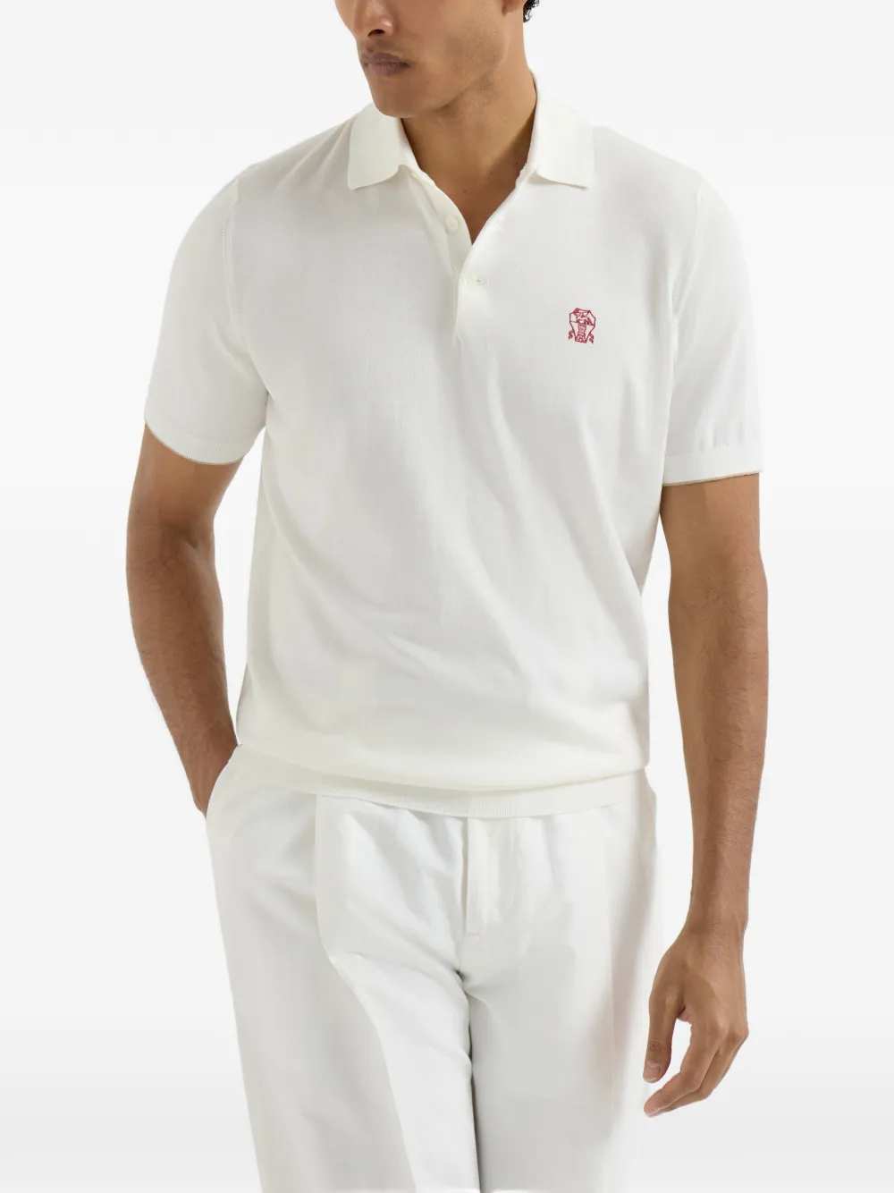 Brunello Cucinelli Men Logo Polo BRUNELLO CUCINELLI