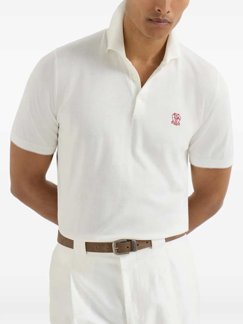 Brunello Cucinelli Men Logo Polo BRUNELLO CUCINELLI