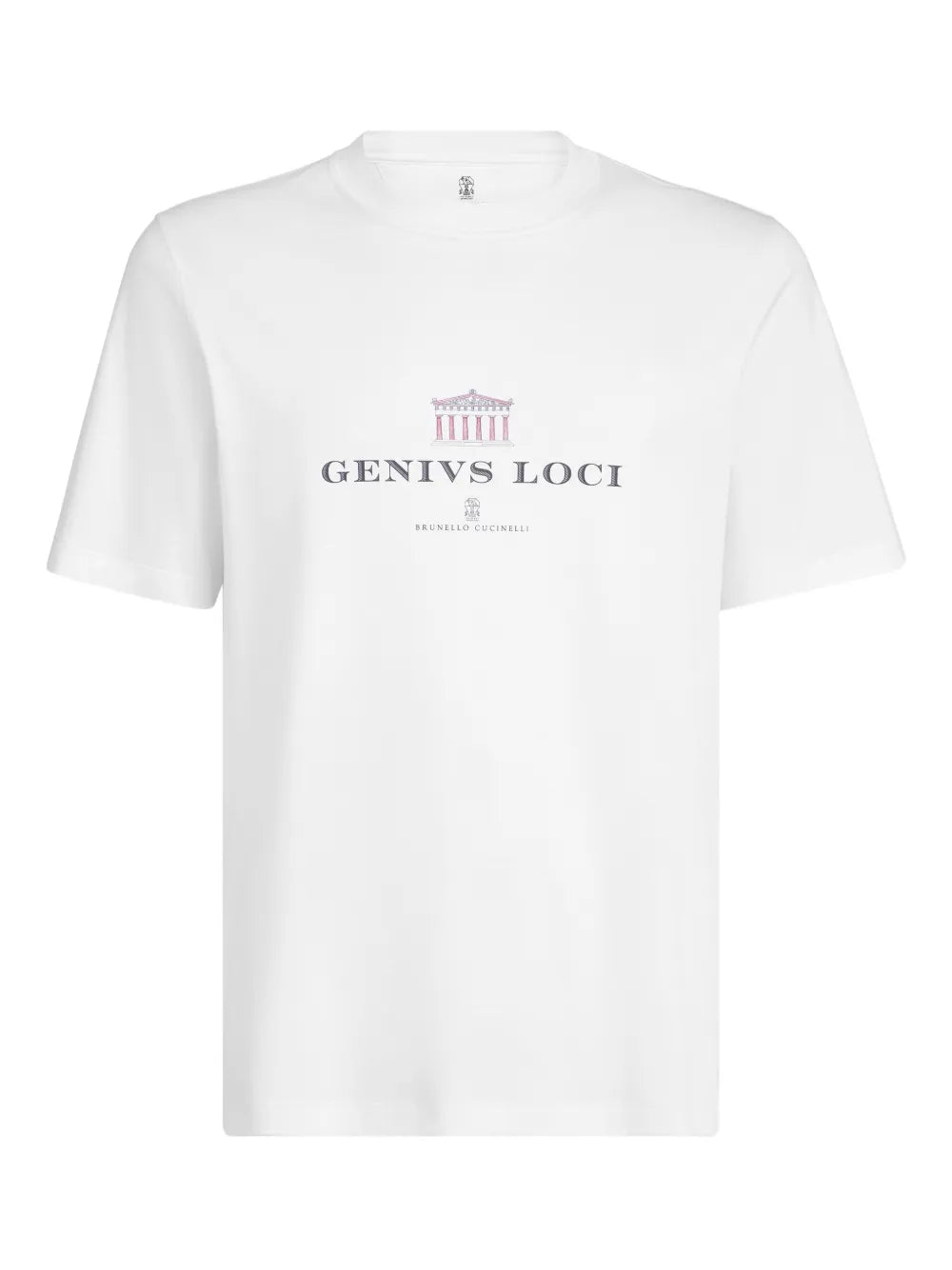 Brunello Cucinelli Men Crew-Neck T-Shirt With Graphic Print BRUNELLO CUCINELLI