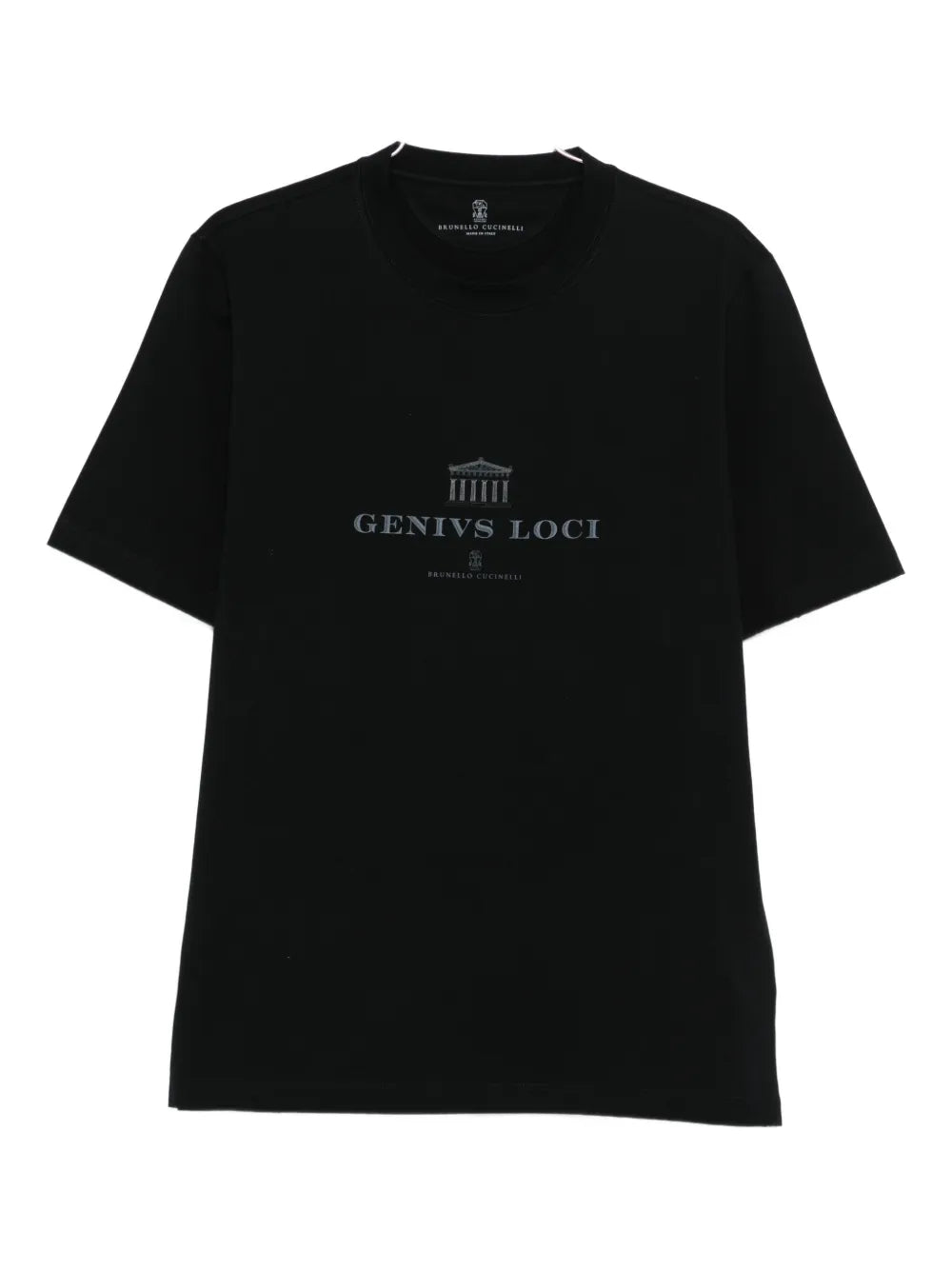 Brunello Cucinelli Men Crew-Neck T-Shirt With Graphic Print BRUNELLO CUCINELLI