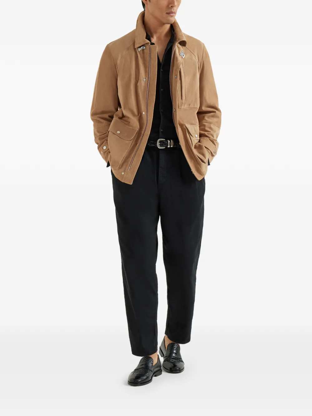 Brunello Cucinelli Men Suede Jacket BRUNELLO CUCINELLI
