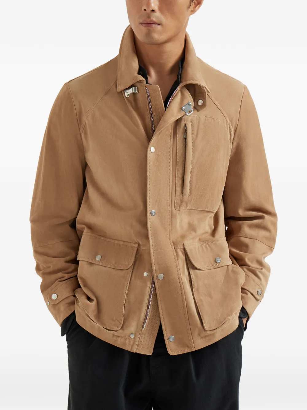 Brunello Cucinelli Men Suede Jacket BRUNELLO CUCINELLI