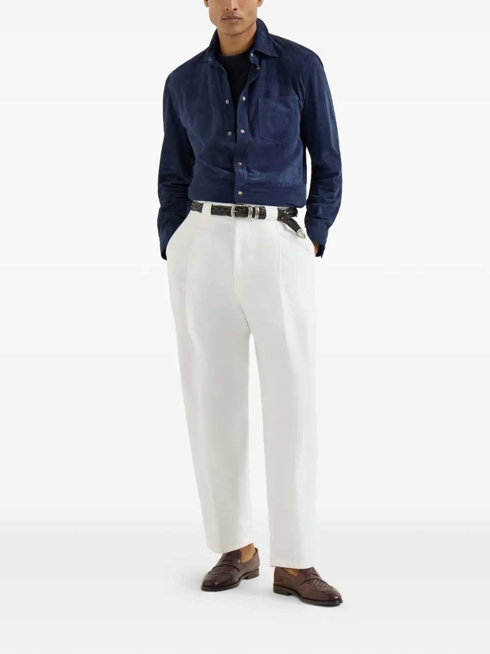 Brunello Cucinelli Men Pocket Shirt