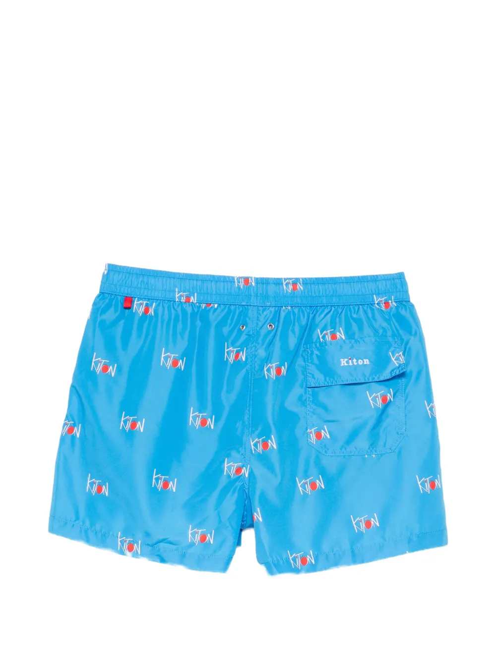 Kiton Men Swim Shorts With Logo Print KITON