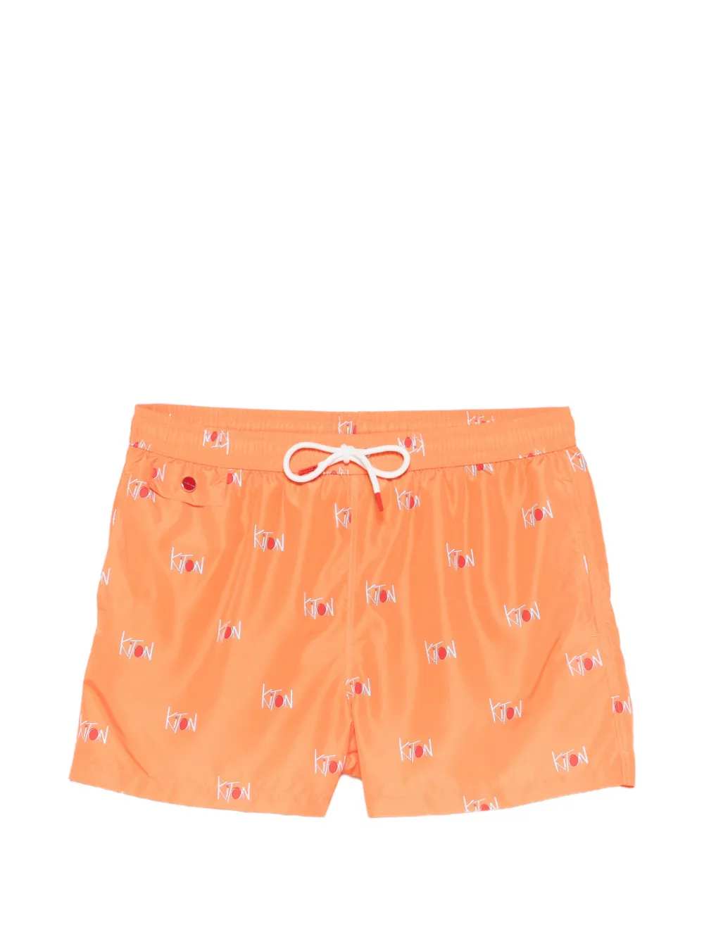 Kiton Men Swim Trunks With Drawstring And Logo KITON