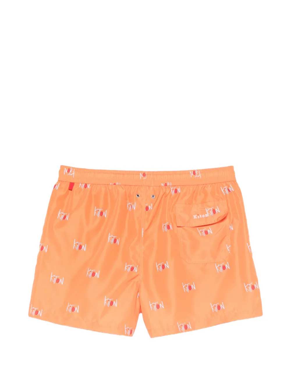Kiton Men Swim Trunks With Drawstring And Logo KITON