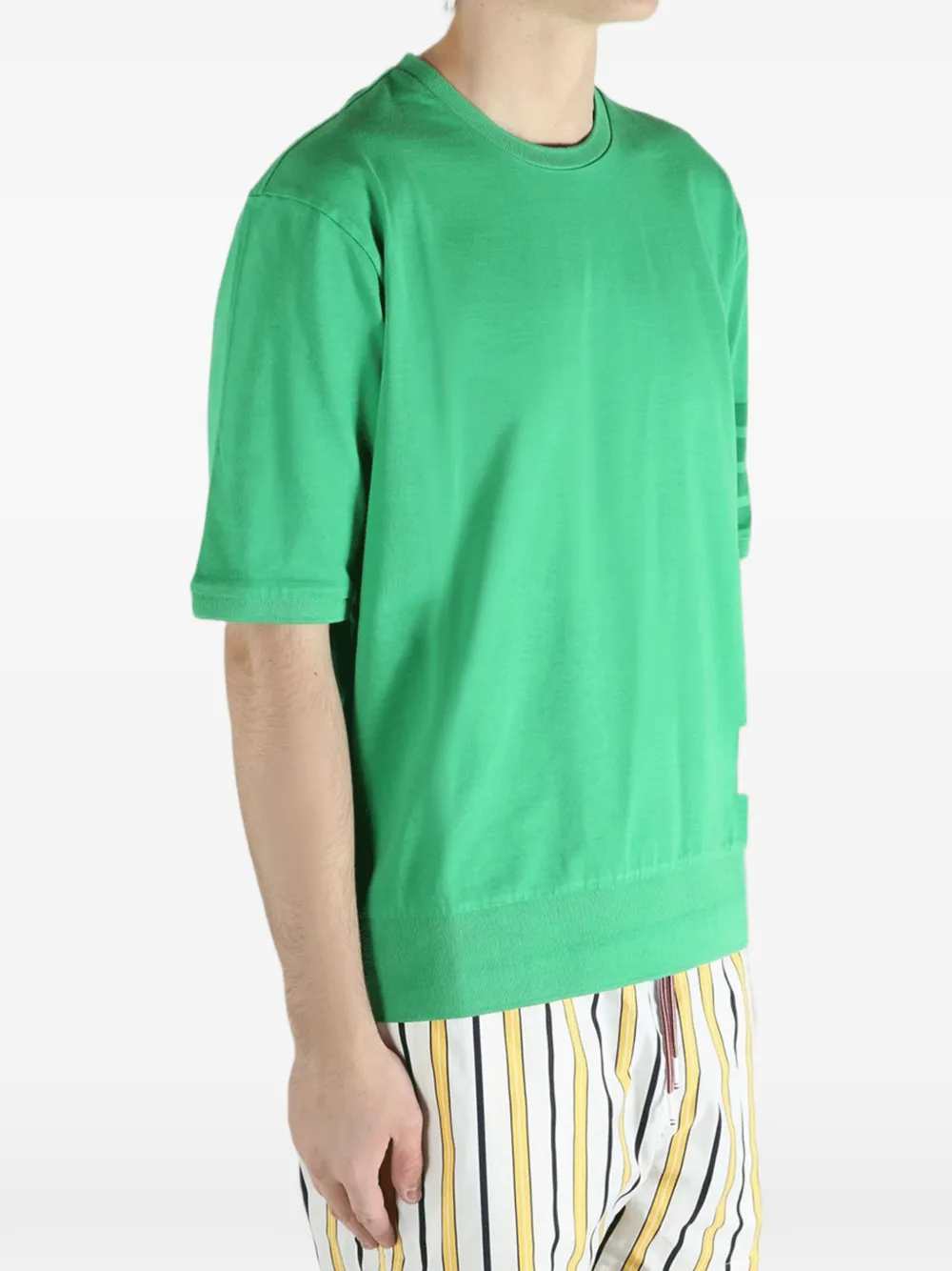 Thom Browne Men T-Shirt With Striped Detail THOM BROWNE
