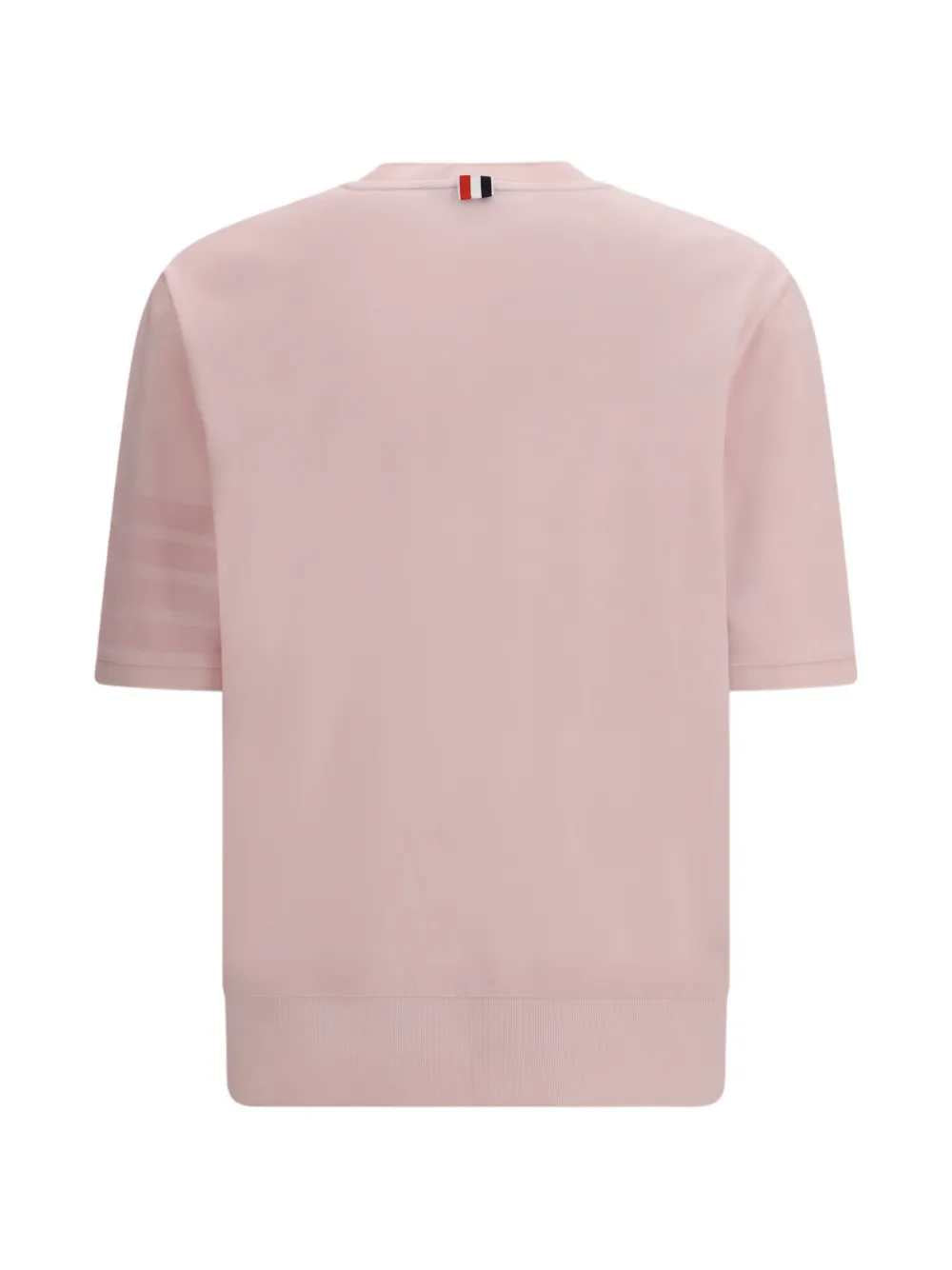 Thom Browne Men Short-Sleeved T-Shirt With Ribbed Cuffs THOM BROWNE