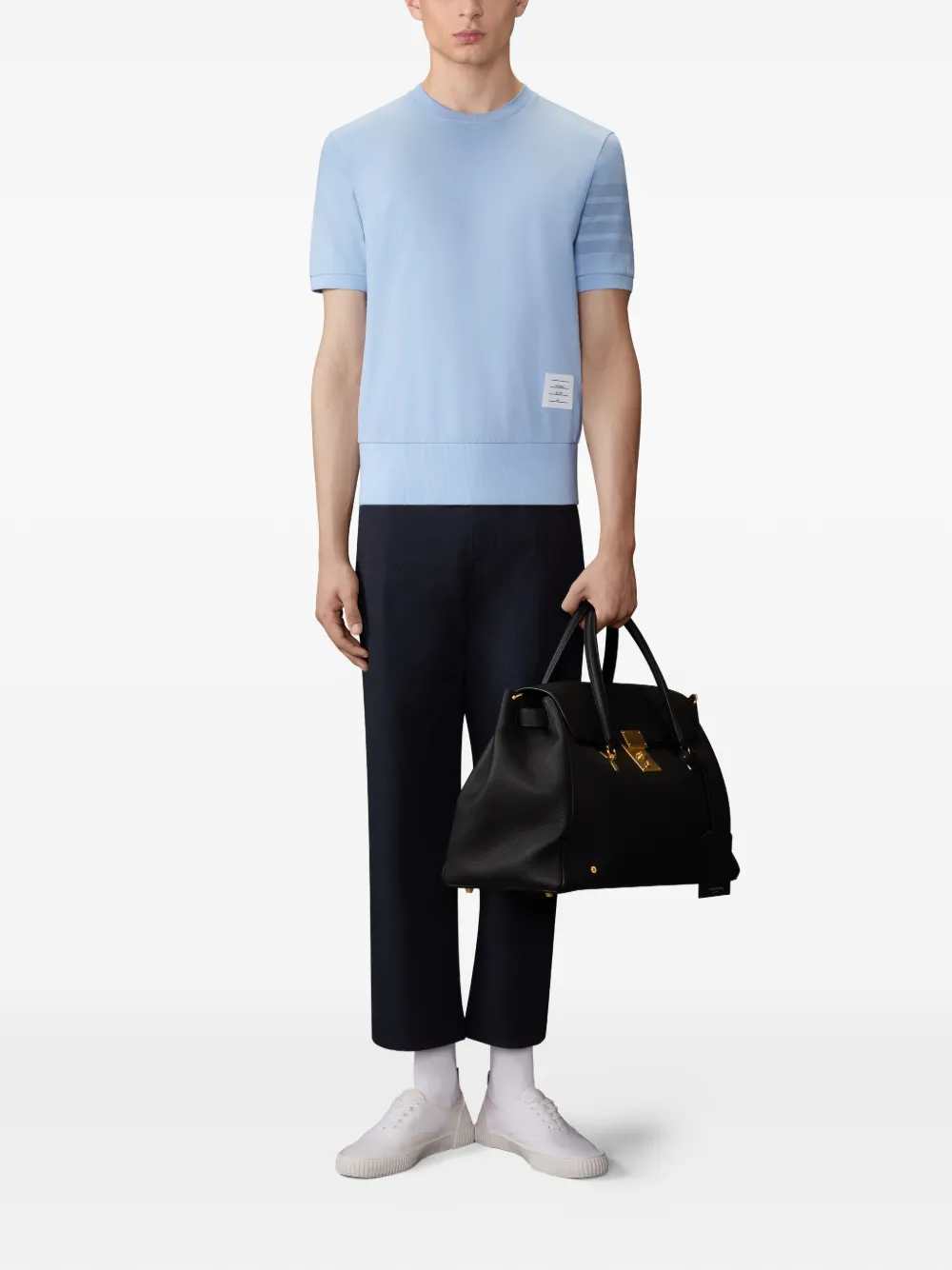 Thom Browne Men T-Shirt With 4-Stripe Detail THOM BROWNE