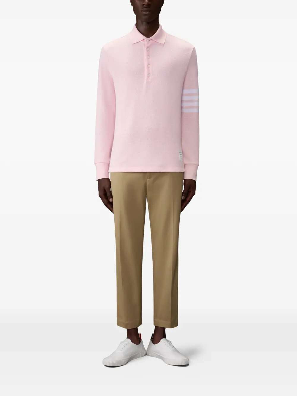 Thom Browne Men Piqué Polo Shirt THOM BROWNE