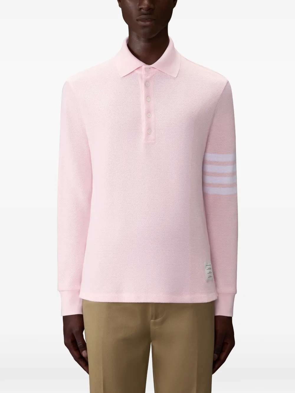 Thom Browne Men Piqué Polo Shirt THOM BROWNE