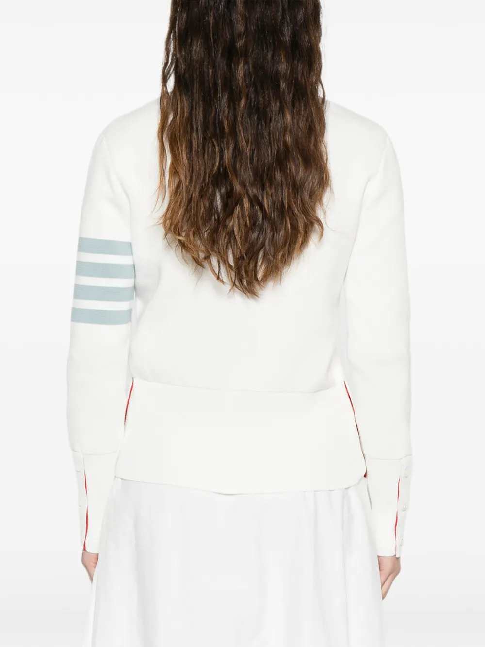 Thom Browne Women Cardigan With Striped Details