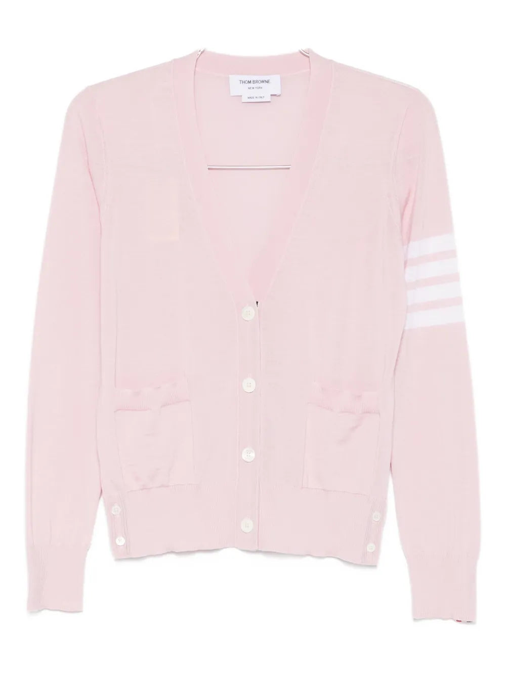 Thom Browne Women Striped Sweater With Pockets THOM BROWNE