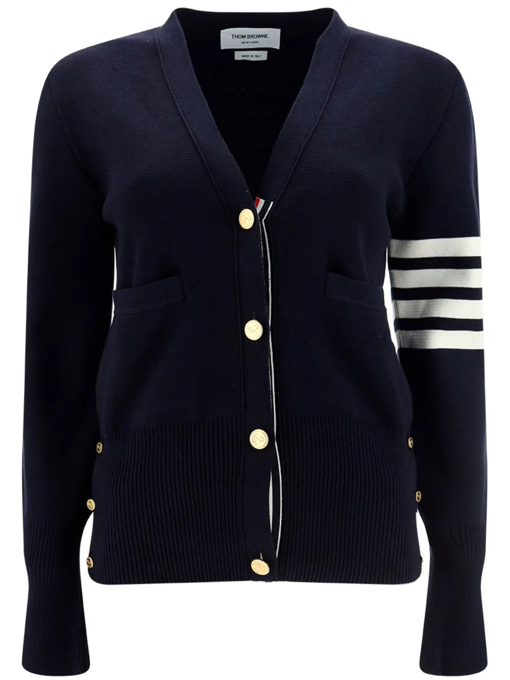 Thom Browne Women Striped Sleeve Cardigan THOM BROWNE