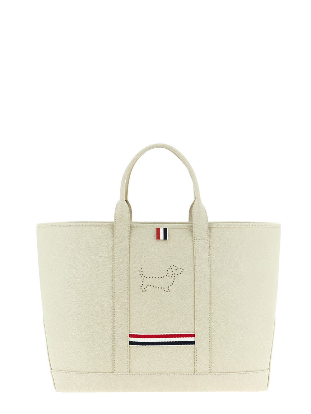 Thom Browne Women Medium Tool Bag With Perforated Hector In Grained Leather THOM BROWNE