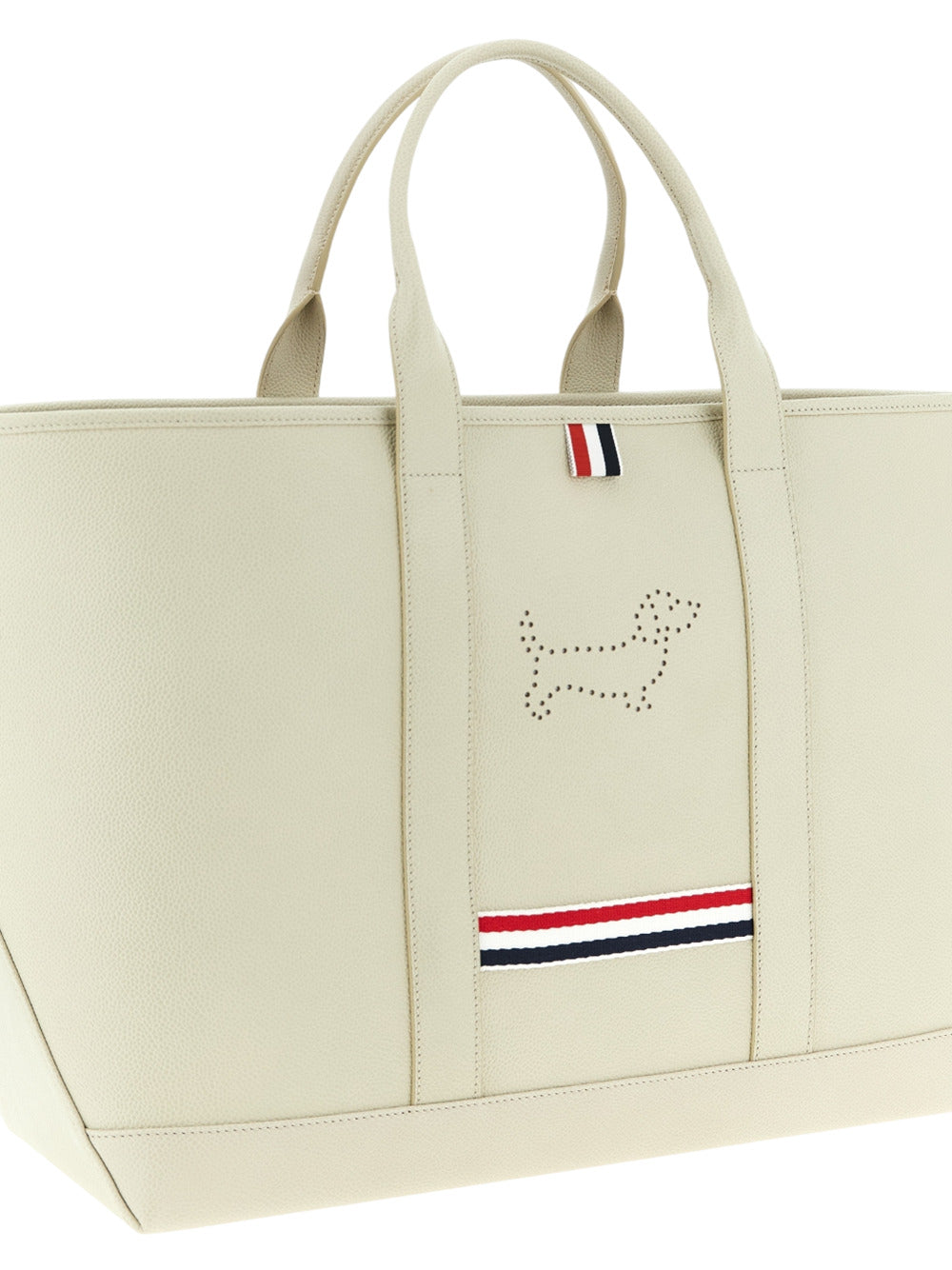 Thom Browne Women Medium Tool Bag With Perforated Hector In Grained Leather THOM BROWNE