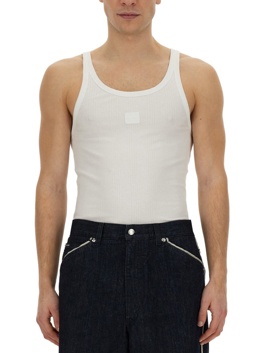 Dolce & Gabbana Men Ribbed Tank Top DOLCE & GABBANA
