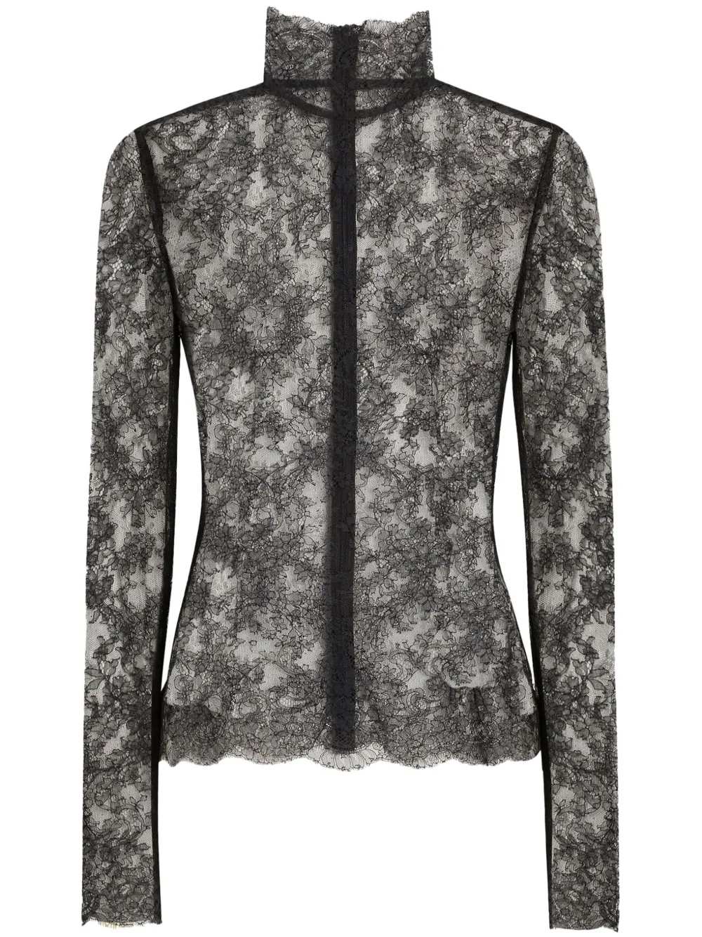Dolce & Gabbana Women Chantilly Lace Top DOLCE & GABBANA