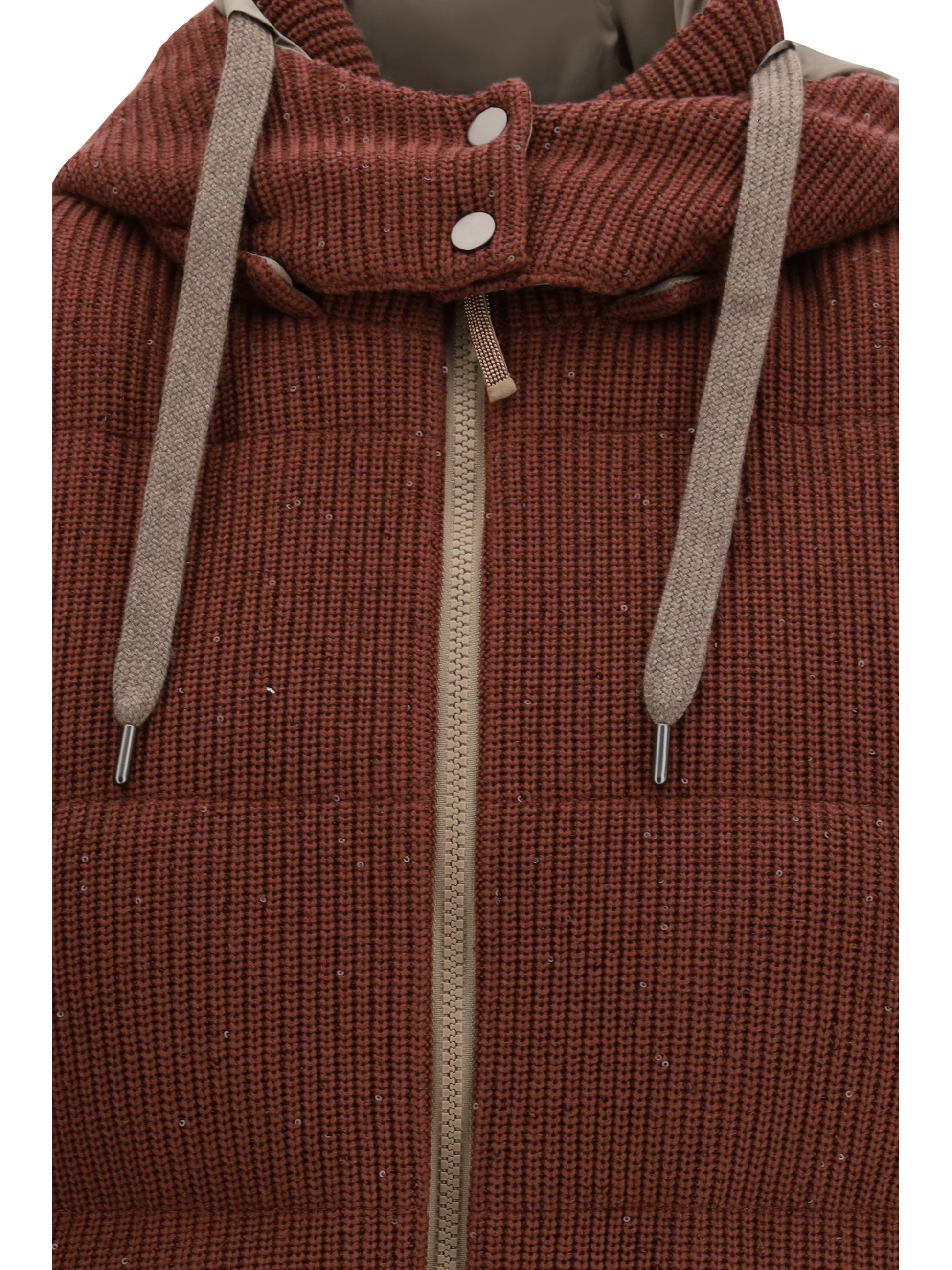 Brunello Cucinelli Women Hooded Down Vest BRUNELLO CUCINELLI