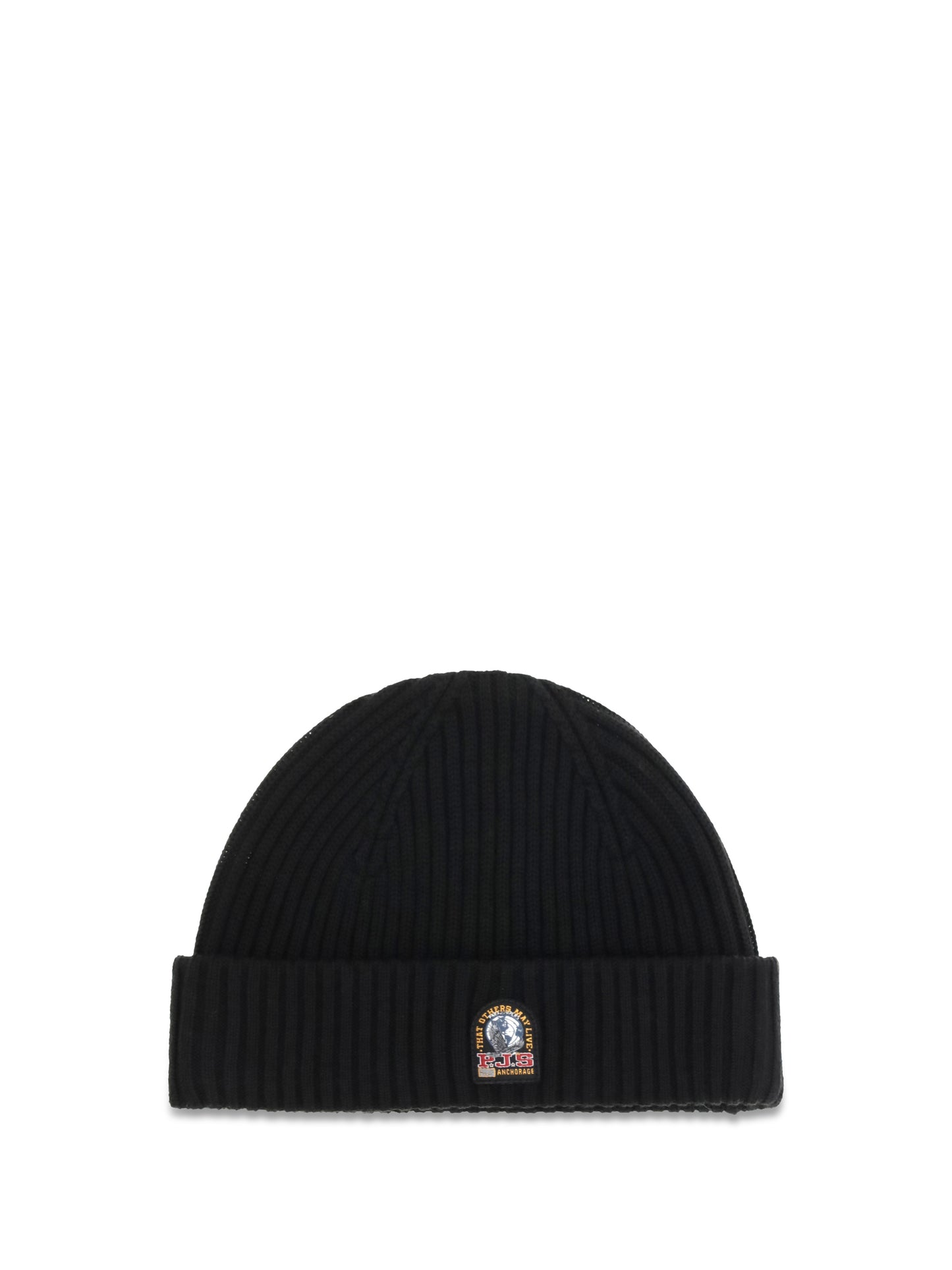Parajumpers Men Beanie In Ribbed Knit With Logo PARAJUMPERS