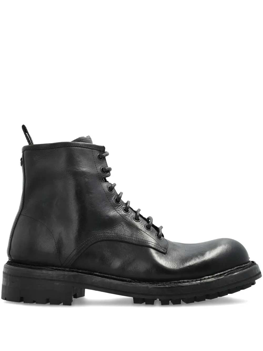 Dolce & Gabbana Men Leather Lace-Up Boots DOLCE & GABBANA