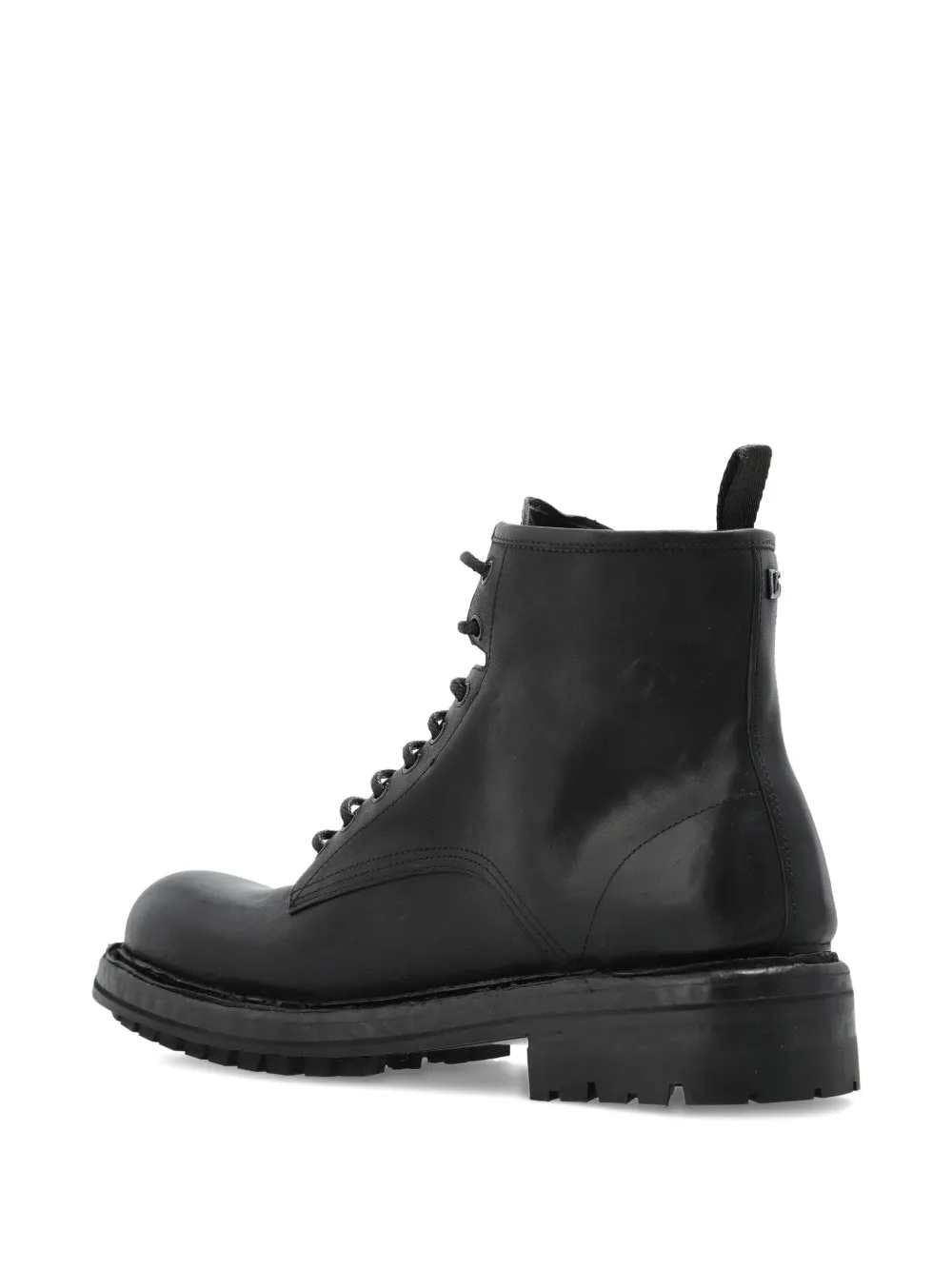 Dolce & Gabbana Men Leather Lace-Up Boots DOLCE & GABBANA