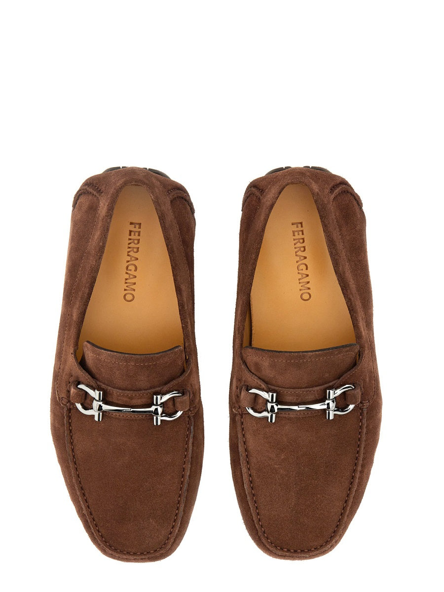 Ferragamo Men Moccasin Ornament Gancini FERRAGAMO