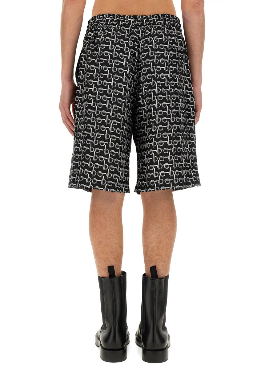 Burberry Men All Over Print Bermuda Shorts BURBERRY
