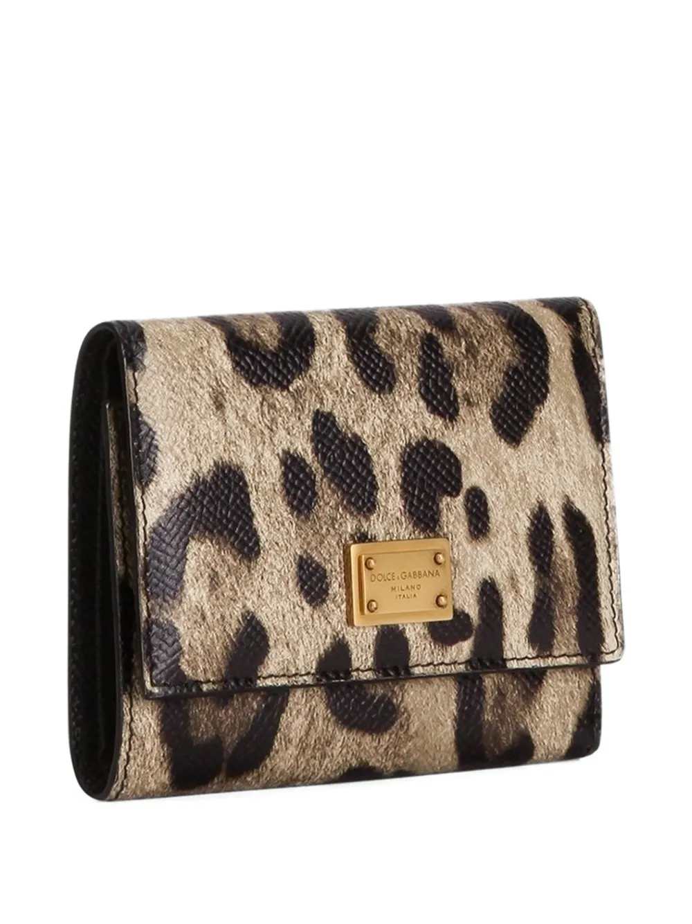 Dolce & Gabbana Women Leopard Print Zip Around Wallet DOLCE & GABBANA
