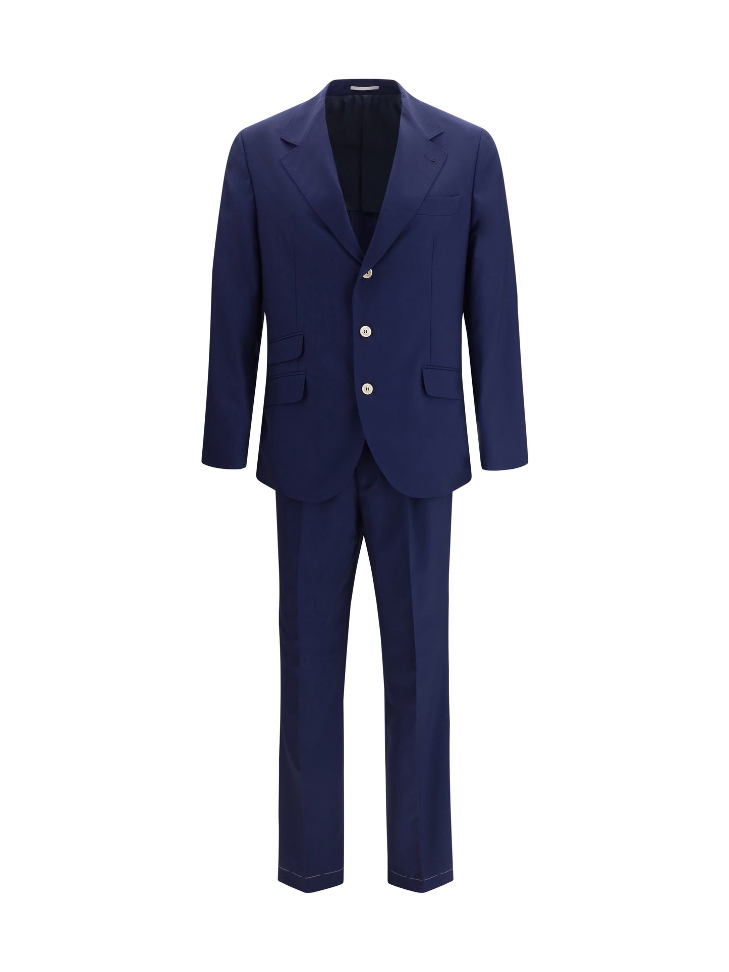 Brunello Cucinelli Men Single-Breasted Suit With Peak Lapels BRUNELLO CUCINELLI