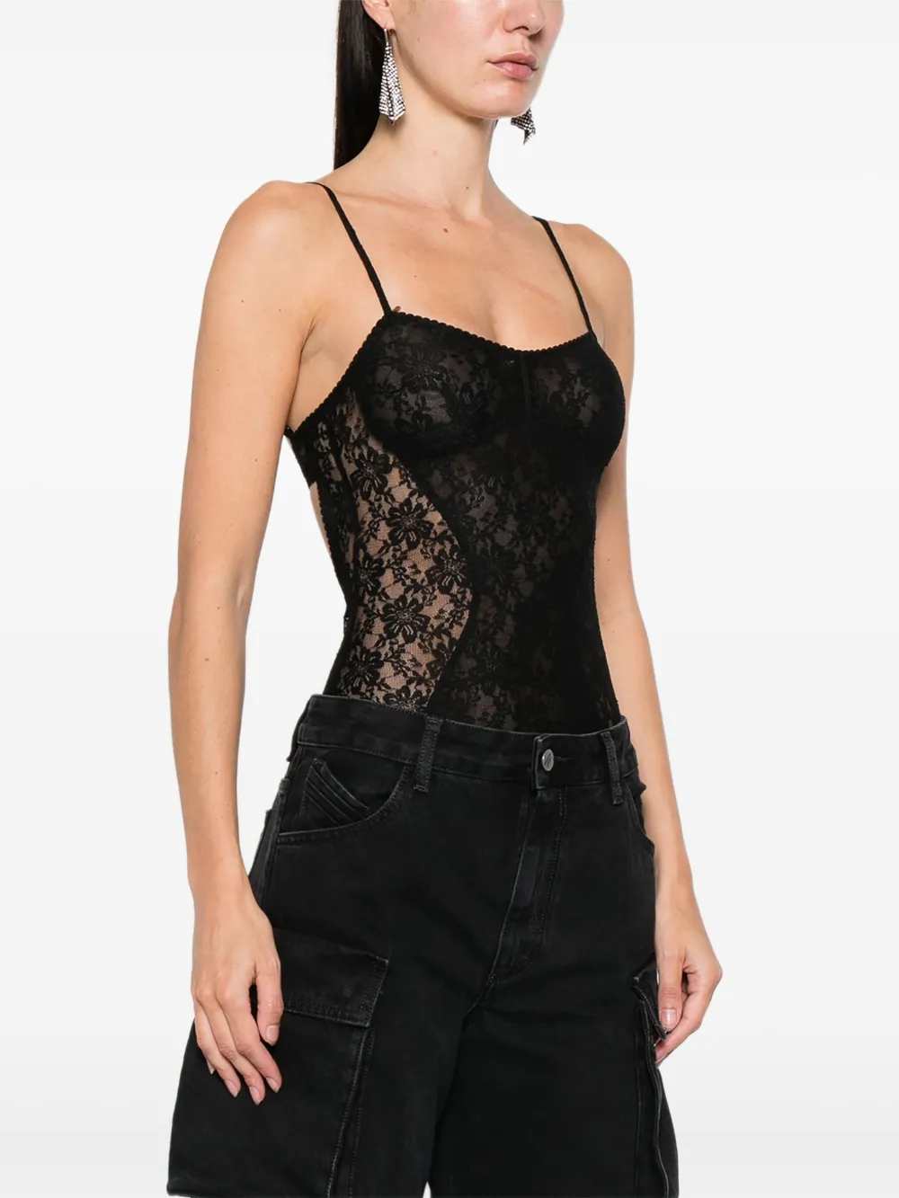 The Attico Women Lace Bodysuit THE ATTICO