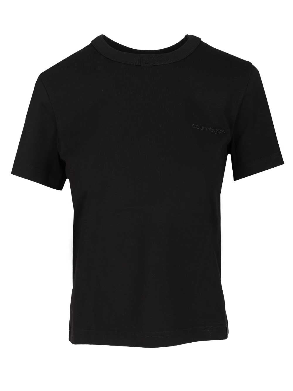 Courreges Women T-Shirt Embroidered Logo COURREGES