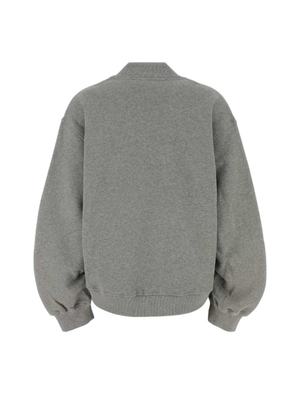 The Attico Women Gray Cotton Sweatshirt THE ATTICO
