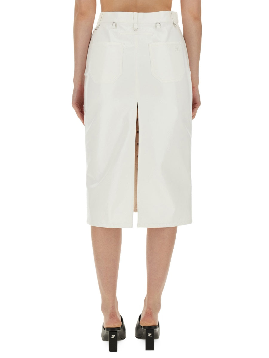 Courreges Women Skirt With Buttons COURREGES
